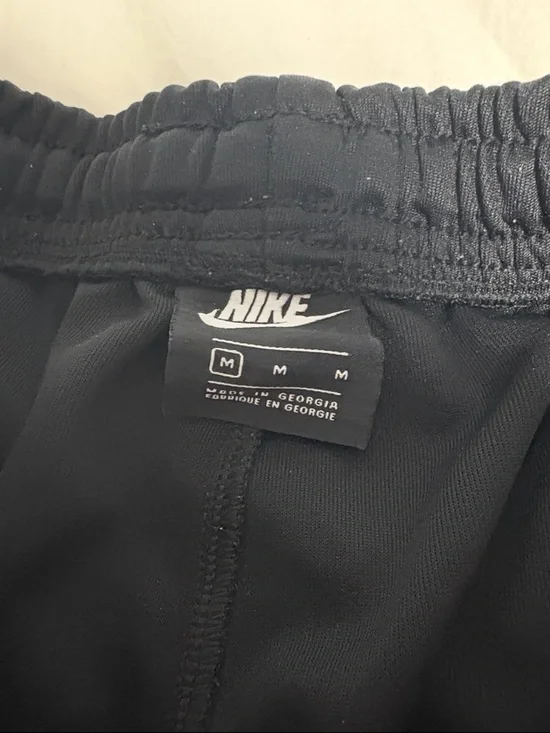 Nike Black Kids' Joggers with White Logo and Side Trim - Picture 5 of 6